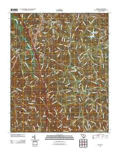 Moore South Carolina Historical topographic map, 1:24000 scale, 7.5 X 7.5 Minute, Year 2011