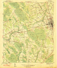 Mullins South Carolina Historical topographic map, 1:24000 scale, 7.5 X 7.5 Minute, Year 1947