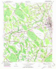 Mullins South Carolina Historical topographic map, 1:24000 scale, 7.5 X 7.5 Minute, Year 1946