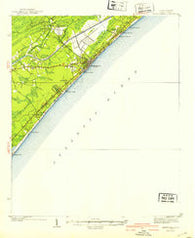 Myrtle Beach South Carolina Historical topographic map, 1:62500 scale, 15 X 15 Minute, Year 1940