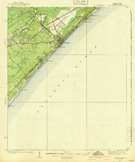 Myrtle Beach South Carolina Historical topographic map, 1:62500 scale, 15 X 15 Minute, Year 1940