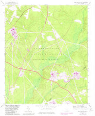 New Ellenton SW South Carolina Historical topographic map, 1:24000 scale, 7.5 X 7.5 Minute, Year 1965