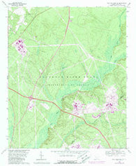 New Ellenton SW South Carolina Historical topographic map, 1:24000 scale, 7.5 X 7.5 Minute, Year 1965
