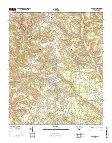 New Ellenton South Carolina Current topographic map, 1:24000 scale, 7.5 X 7.5 Minute, Year 2014