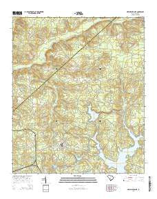 New Ellenton SE South Carolina Current topographic map, 1:24000 scale, 7.5 X 7.5 Minute, Year 2014