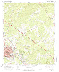 Newberry East South Carolina Historical topographic map, 1:24000 scale, 7.5 X 7.5 Minute, Year 1968