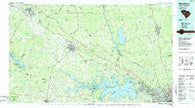 Newberry South Carolina Historical topographic map, 1:100000 scale, 30 X 60 Minute, Year 1986