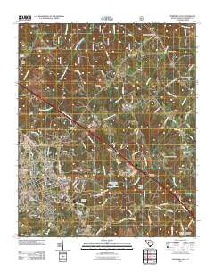 Newberry East South Carolina Historical topographic map, 1:24000 scale, 7.5 X 7.5 Minute, Year 2011