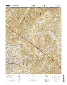 Newberry East South Carolina Current topographic map, 1:24000 scale, 7.5 X 7.5 Minute, Year 2014