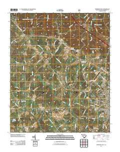 Newberry West South Carolina Historical topographic map, 1:24000 scale, 7.5 X 7.5 Minute, Year 2011