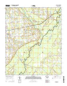 Nichols South Carolina Current topographic map, 1:24000 scale, 7.5 X 7.5 Minute, Year 2014
