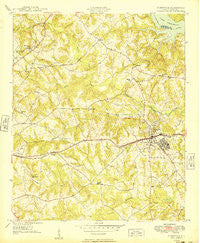 Ninety-Six South Carolina Historical topographic map, 1:24000 scale, 7.5 X 7.5 Minute, Year 1949