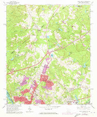 North Augusta South Carolina Historical topographic map, 1:24000 scale, 7.5 X 7.5 Minute, Year 1964