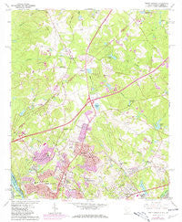 North Augusta South Carolina Historical topographic map, 1:24000 scale, 7.5 X 7.5 Minute, Year 1964