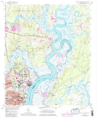 North Charleston South Carolina Historical topographic map, 1:24000 scale, 7.5 X 7.5 Minute, Year 1958