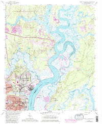 North Charleston South Carolina Historical topographic map, 1:24000 scale, 7.5 X 7.5 Minute, Year 1958
