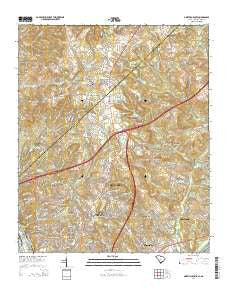 North Augusta South Carolina Current topographic map, 1:24000 scale, 7.5 X 7.5 Minute, Year 2014