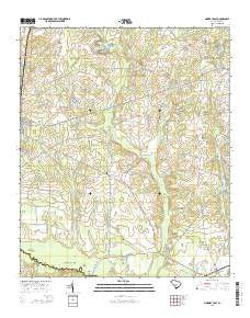 Norway East South Carolina Current topographic map, 1:24000 scale, 7.5 X 7.5 Minute, Year 2014