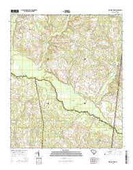 Norway West South Carolina Current topographic map, 1:24000 scale, 7.5 X 7.5 Minute, Year 2014