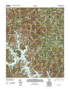 Oakway South Carolina Historical topographic map, 1:24000 scale, 7.5 X 7.5 Minute, Year 2011