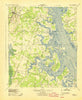 Okatie South Carolina Historical topographic map, 1:62500 scale, 15 X 15 Minute, Year 1942