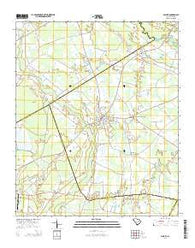 Olanta South Carolina Current topographic map, 1:24000 scale, 7.5 X 7.5 Minute, Year 2014