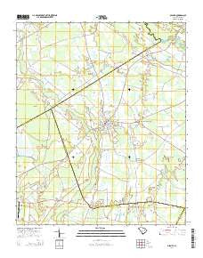 Olanta South Carolina Current topographic map, 1:24000 scale, 7.5 X 7.5 Minute, Year 2014