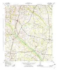 Olar South Carolina Historical topographic map, 1:62500 scale, 15 X 15 Minute, Year 1943