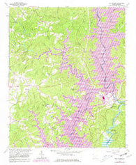 Old Pickens South Carolina Historical topographic map, 1:24000 scale, 7.5 X 7.5 Minute, Year 1961