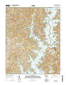 Old Pickens South Carolina Current topographic map, 1:24000 scale, 7.5 X 7.5 Minute, Year 2014