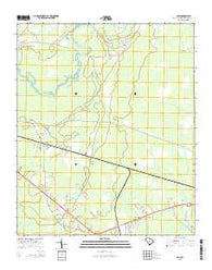 Olin South Carolina Current topographic map, 1:24000 scale, 7.5 X 7.5 Minute, Year 2014