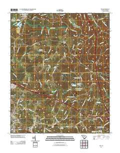 Ora South Carolina Historical topographic map, 1:24000 scale, 7.5 X 7.5 Minute, Year 2011