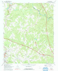 Ora South Carolina Historical topographic map, 1:24000 scale, 7.5 X 7.5 Minute, Year 1969