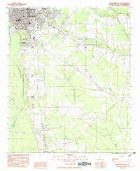 Orangeburg South South Carolina Historical topographic map, 1:24000 scale, 7.5 X 7.5 Minute, Year 1982