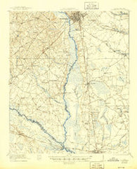 Orangeburg South Carolina Historical topographic map, 1:62500 scale, 15 X 15 Minute, Year 1921
