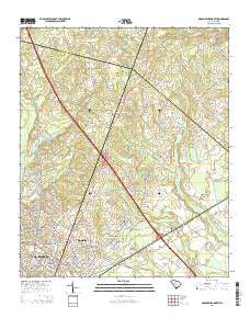Orangeburg North South Carolina Current topographic map, 1:24000 scale, 7.5 X 7.5 Minute, Year 2014