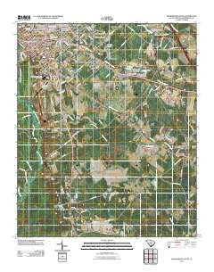 Orangeburg South South Carolina Historical topographic map, 1:24000 scale, 7.5 X 7.5 Minute, Year 2011