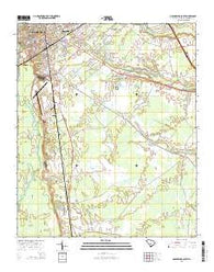 Orangeburg South South Carolina Current topographic map, 1:24000 scale, 7.5 X 7.5 Minute, Year 2014