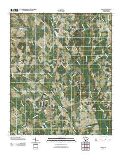 Oswego South Carolina Historical topographic map, 1:24000 scale, 7.5 X 7.5 Minute, Year 2011