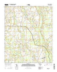 Oswego South Carolina Current topographic map, 1:24000 scale, 7.5 X 7.5 Minute, Year 2014