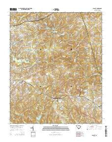Pacolet South Carolina Current topographic map, 1:24000 scale, 7.5 X 7.5 Minute, Year 2014