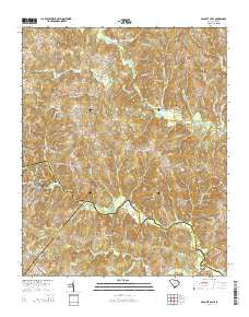 Pacolet Mills South Carolina Current topographic map, 1:24000 scale, 7.5 X 7.5 Minute, Year 2014