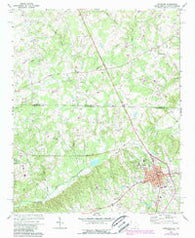 Pageland South Carolina Historical topographic map, 1:24000 scale, 7.5 X 7.5 Minute, Year 1971