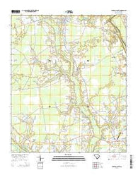Pamplico South South Carolina Current topographic map, 1:24000 scale, 7.5 X 7.5 Minute, Year 2014