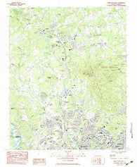 Paris Mountain South Carolina Historical topographic map, 1:24000 scale, 7.5 X 7.5 Minute, Year 1983