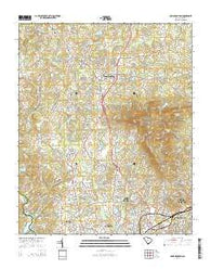 Paris Mountain South Carolina Current topographic map, 1:24000 scale, 7.5 X 7.5 Minute, Year 2014