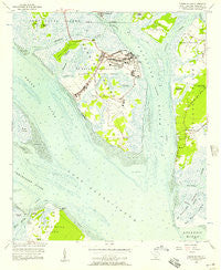 Parris Island South Carolina Historical topographic map, 1:24000 scale, 7.5 X 7.5 Minute, Year 1956
