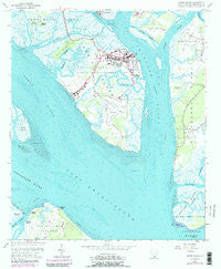 Parris Island South Carolina Historical topographic map, 1:24000 scale, 7.5 X 7.5 Minute, Year 1956