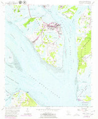 Parris Island South Carolina Historical topographic map, 1:24000 scale, 7.5 X 7.5 Minute, Year 1956
