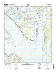 Parris Island South Carolina Current topographic map, 1:24000 scale, 7.5 X 7.5 Minute, Year 2014